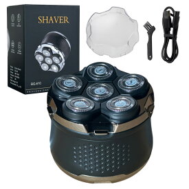 【お買い物マラソン33%オフ】 MGC ShareFunN スキンヘッド用シェーバー スキンヘッド シェーバー 2段階速度切替 日本語説明書 バリカン 坊主 6Dスキンヘッド マグネット着脱式 髭剃り IPX7 乾湿両用 スキンヘッド用バリカン LEDディスプレイ