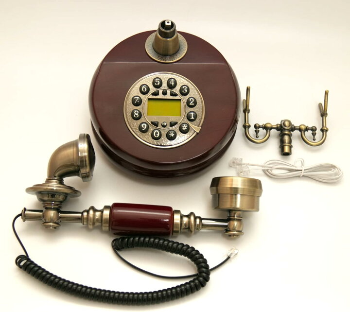 楽天市場】【GW中も即日出荷】アンティーク レトロ 電話機 電話  