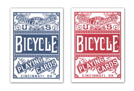 【トランプ】BICYCLE CHAINLESS DECK B/R≪ バイスクル チェインレス 青・赤 ≫【ネコポス対応可】