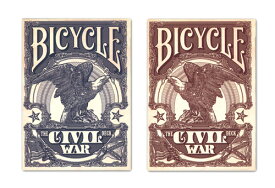【トランプ】 BICYCLE CIVIL WAR BLUE/RED≪ バイスクル シビルウォー 青・赤 ≫【ネコポス対応可】