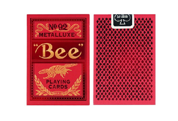 楽天市場】【トランプ】Bee METALLUXE RED ≪ ビー メタルラックス 