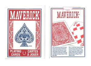 �y�g�����v�z MAVERICK PLAYING CARDS BLUE/RED�� �}�[���F���b�N �E�� ��y�l�R�|�X�Ή��z