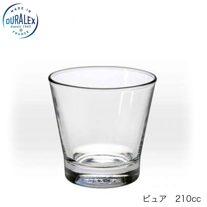 楽天市場】DURALEX デュラレックス Pure ピュア 210ml 18個セット フランス製 : グラスとガラスの器 ミモザ