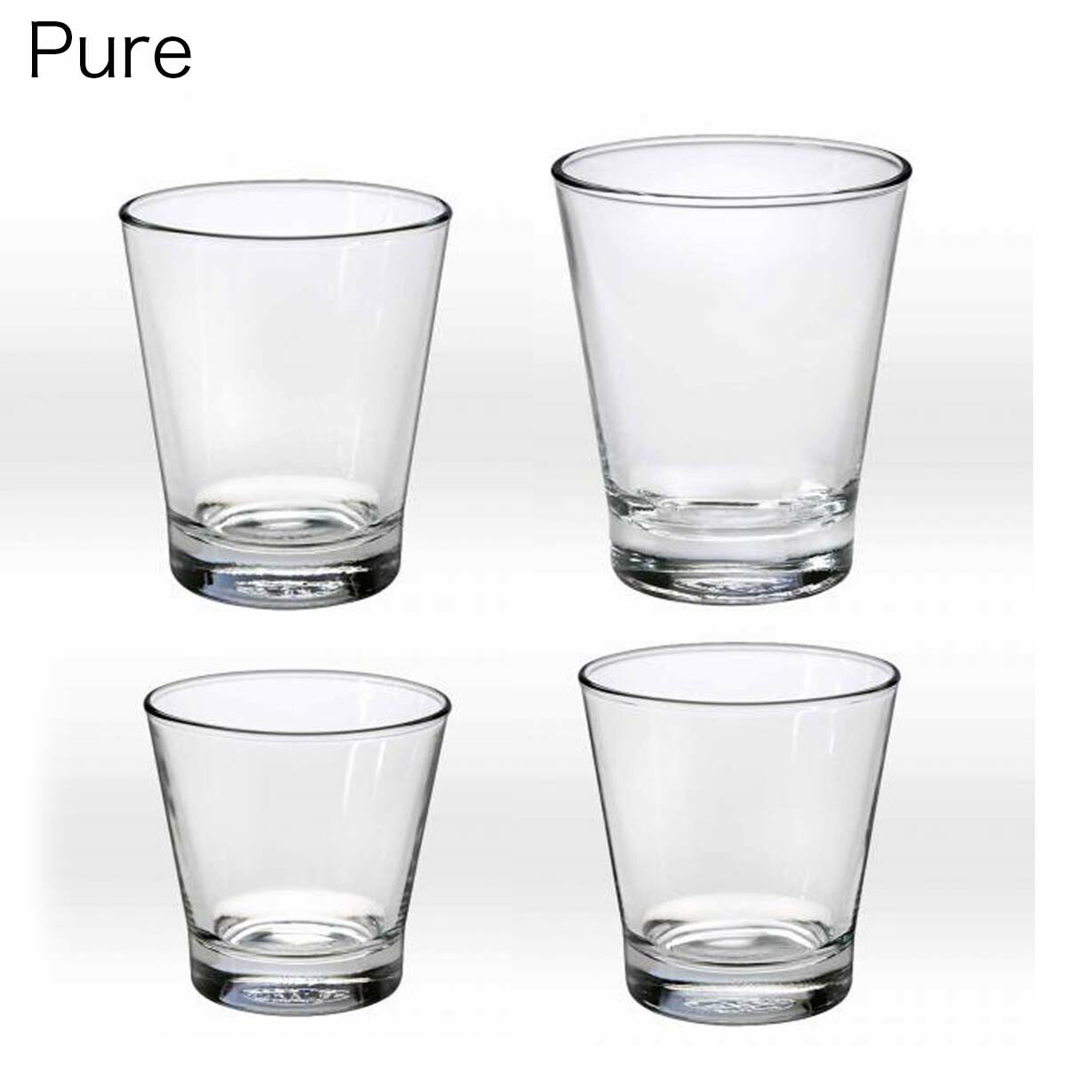 【楽天市場】DURALEX デュラレックス Pure ピュア 350ml 4個セット フランス製: グラスとガラスの器 ミモザ