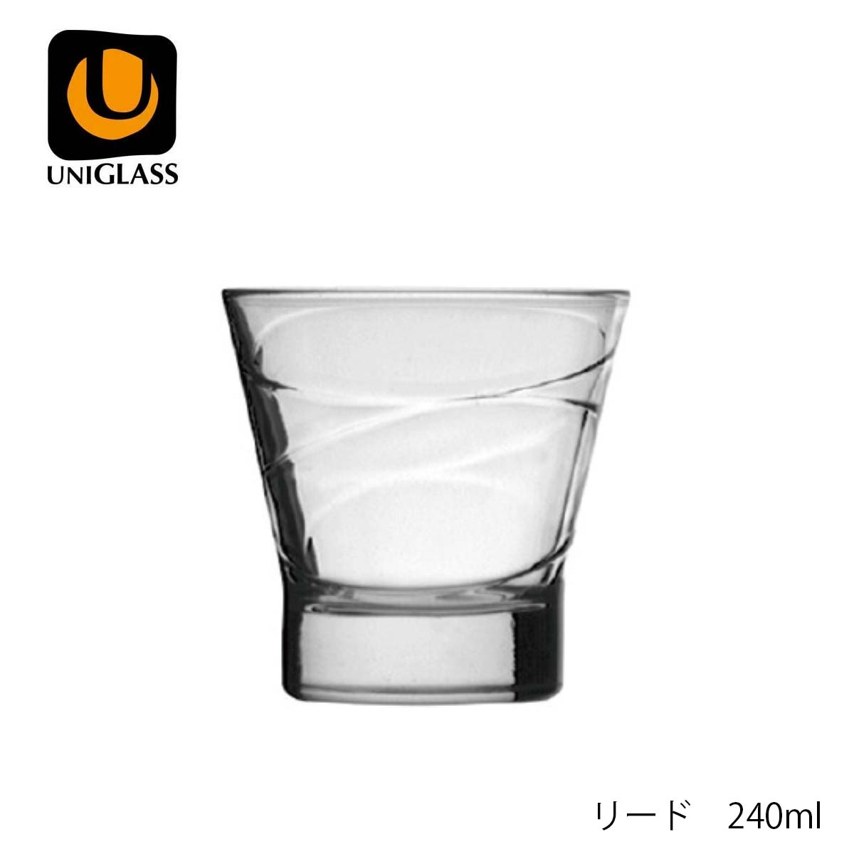 UNIGLASS ユニグラス リード 240ml YIOULA Glassworks ブルガリア製 4個セット