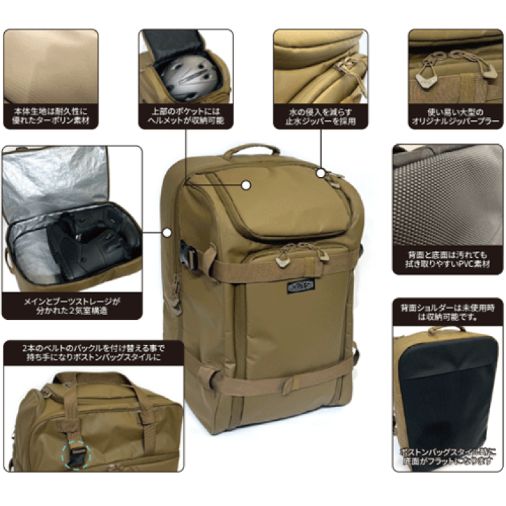 楽天市場】ギアバックパック リュック ボストンバッグ 収納ケース
