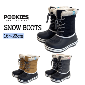 スノーブーツ スノーシューズ 靴 防寒靴 キッズ ジュニア 子供 男の子 女の子 防水 スノトレ シューズ 冬用長靴 冬用靴 ブーツ 防寒 スパイク付 POOKIES プーキーズ PK-WP710S