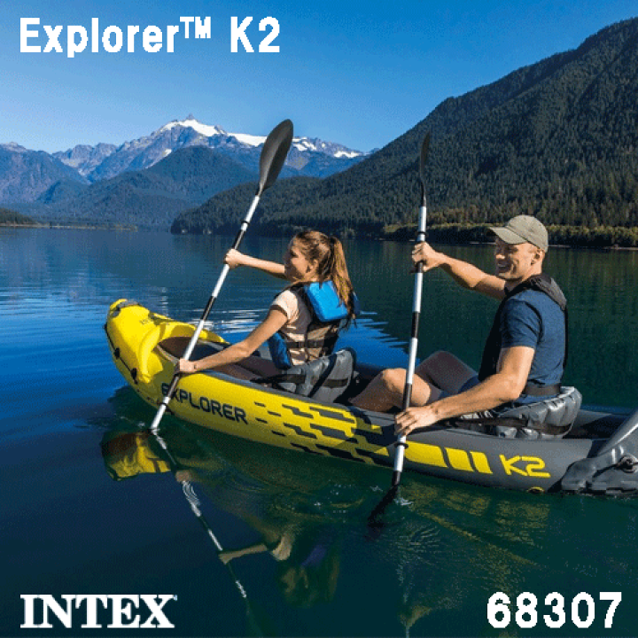 楽天市場】カヤック ボート エクスプローラー K2 2人用 INTEX 68307 インテックス : スポーツエイティ