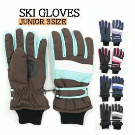 スキー手袋 スキーグローブ スノーグローブ 手袋 グローブ キッズ ジュニア 子供 ジュニアスキーグローブ ジュニア手袋 スキー スノーボード スノボー スノボ 防寒 SP-042 送料無料（代引き発送はできません）