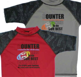 【即日発送】ラッシュガード 子供ラッシュガード ジュニアラッシュガード 半袖ラッシュガード 男児 男の子 ボーイズ カウンターカルチャー 2739-412 送料無料（代引き発送はできません）