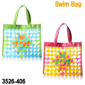 【即日発送】バッグ プールバッグ ビーチバッグ ビニールバッグ 女の子 女子 格子柄ポーチ付きビーチバック パイナップルハウス PINEAPPLE HOUSE 3526-406