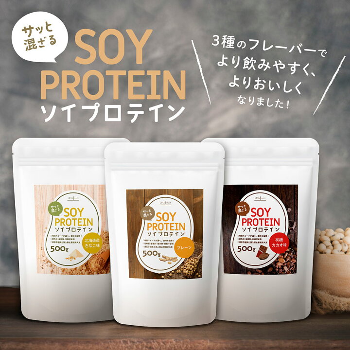 楽天市場】【15％オフ!楽天スーパーSALE】 ソイプロテイン 500g 有機 