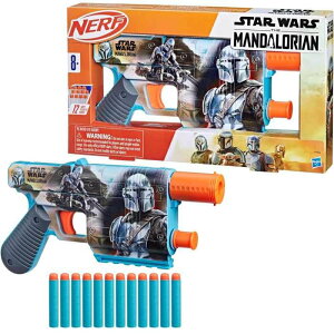 【並行輸入品】 ナーフ スターウォーズ マンダロリアン ダーツ ブラスター F9834 【 ハズブロ ナーフガン サバゲー ダーツガン キャラクター アイテム クリップ 内部クリップ おもちゃ プレゼ