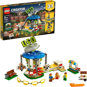 ysAiz S NGC^[ VñXy[XCh 31095 LEGO Creator 3in1 Fairground Carousel Building Kit y SubN  ӏ RNV v[g a 蕨 J z