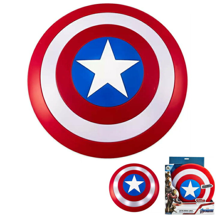 楽天市場 ディズニー マーベル キャプテンアメリカ シールド インフィニティ ウォー Captain America Shield Avengers Infinity War 並行輸入品 マーベル アベンジャーズ キャラクターアイテム 光る 点灯 盾 なりきりアイテム おもちゃ プレゼント 誕生日 贈り物
