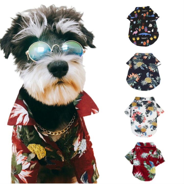 楽天市場】アロハシャツ 犬服 4種 サイズ XS S M L XL XXL ワンちゃん 