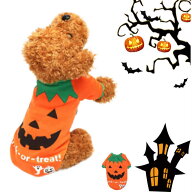 ハロウィン シャツ 犬服 秋冬向け XS S M L XL XXL かぼちゃ オレンジ ワンちゃん 【 イベント パーティ…