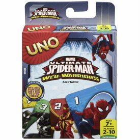 マテル ウノ アルティメットスパイダーマン ウェブウォーリアー カードゲーム UNO Ultimate Spider-Man Web-Warriors Game 並行輸入品 【 UNO キャラクター グッズ プレゼント お子様 お祝い 誕生日 男の子 サプライズ マーベル 】【メール便送料無料】