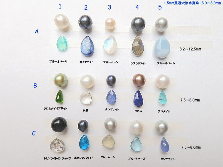 宝石ルース、裸石 ブルータイガーアイAA（ブルー）10〜10.5mm