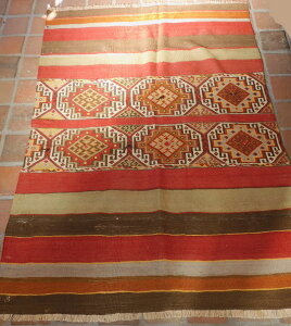 オールドキリム ムート産 180x138cm ソファ前サイズ キリム カーペット 絨毯 ラグ オールドキリム インテリア アンティーク ヴィンテージ トライバル おうち時間 プリミティブ トルコ ターキ