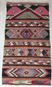 オールドキリム ピュトルゲ産 147x81cm ソファ前サイズ キリム カーペット 絨毯 ラグ オールドキリム インテリア アンティーク ヴィンテージ トライバル おうち時間 プリミティブ トルコ タ