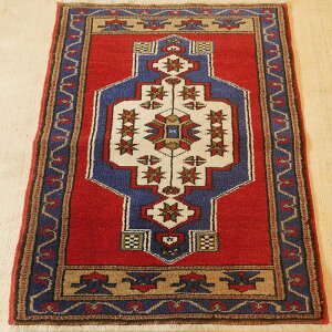 I[hイ gR ^Vsi[Y 107x53cm 40N փ}bgTCY@Old Carpet from Turkey