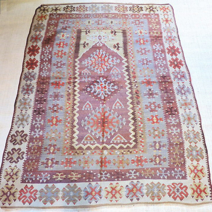 楽天市場】オールドキリム トルコ ヤヒヤル産 184x120cm 50年物 ソファ