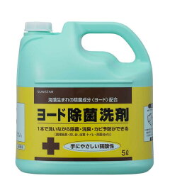 【除菌】ヨード除菌洗剤　5L（専用詰替え容器1本付き）
