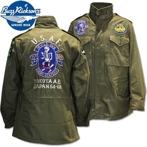 [2025AW�V��!]BUZZ RICKSON'S�i�o�Y���N�\���Y�jType M-65 FIELD COAT BUZZ RICKSON MFG. CO. INC.�w13th BOMB. SQ. GRIM REAPERS�xBR15804-01 Olive Drab