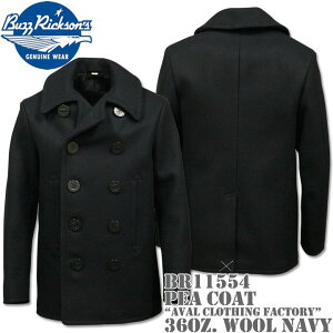 BUZZ RICKSON'SioYN\YjType PEA COAT 36oz WoolwNAVAL CLOTHING FACTORYxBR11554