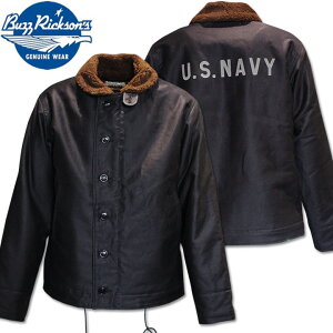 BUZZ RICKSON'S�i�o�Y���N�\���Y�jDECK JACKET N-1 Navy�wNAVY DEPARTMENT�xDEMOTEX-ED BR15340