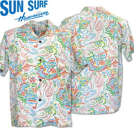 SUN SURF（サンサーフ）アロハシャツ HAWAIIAN SHIRT『GUARDIAN SPIRIT』SS39211-105 Off White