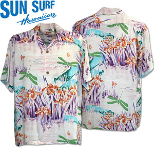 SUN SURF�i�T���T�[�t�j�A���n�V���c HAWAIIAN SHIRT�wIRIS & DRAGONFLY�xSS39218-145 Green�b50s������ �����Y �J�݃V���c�b���B���e�[�W�� �n���C�A�� ���[�����V���c �����b���]�[�g�V���c ������� �ăR