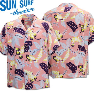 [2025SSV!]SUN SURFiTT[tjAnVc HAWAIIAN SHIRTwSHELL GINGERxSS39423-162 Pinkb50s Y J݃VcbBe[W nCA [Vc b][gVc 