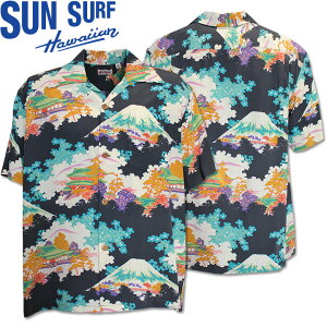 [2026SS�V��!]SUN SURF�i�T���T�[�t�j�A���n�V���c HAWAIIAN SHIRT�wANCIENT CAPITAL�xSS39618-119 Black�b50s������ �����Y �J�݃V���c�b���B���e�[�W�� �n���C�A�� ���[�����V���c �����b���]�[�g�V���c ����