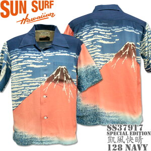 SUN SURFiTT[t×{̈ӏjAnVc HAWAIIAN SHIRTwk/MxSS37917-128 NavybAnVc Y ba h    G `[tbJ݃Vc [100b