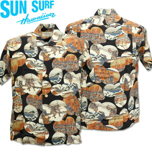 SUN SURF�i�T���T�[�t×���{�̈ӏ��j�A���n�V���c HAWAIIAN SHIRT�w�����k��/���b�������xSS37918-128 Navy�b�A���n�V���c �����Y �����b�a�� �h �� �� �� �����G ���`�[�t�b�J�݃V���c ���[����100���b