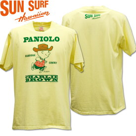 SUN SURF（サンサーフ）T-SHIRT スヌーピーコラボ SS×PEANUTS『PANIOLO』SS78752-155 Yellow