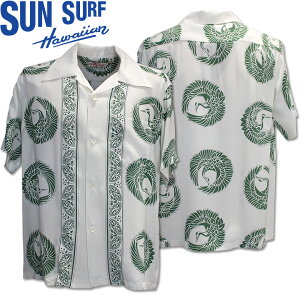 [2026SS�V��!]SUN SURF�i�T���T�[�t�j�A���n�V���c HAWAIIAN SHIRT�wORIENTAL BORDER�xSS39629-105 Off White�b50s������ �����Y �J�݃V���c�b���B���e�[�W�� �n���C�A�� ���[�����V���c �����b���]�[�g�V���c 