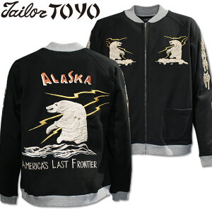 TAILOR TOYO�i�e�[���[���m�j�X�J�W�b�v�X�E�F�b�g SUKA ZIP SWEAT EMBROIDERED�wALASKA�xTT69475-119 Black�b�X�J�W�����b�A���X�J