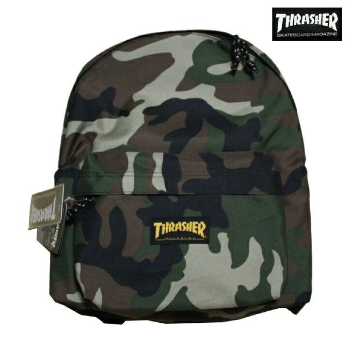 楽天市場】THRASHER リュック THRASHER CAMO 1P DAY BACK PACK 