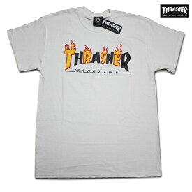 THRASHER Tシャツ FLAME MAG S/S TEE 311194 WHT ホワイト 【 2018 メンズ / スラッシャー Tシャツ / スケーター / ストリート / サーフ / スケート / スラッシャー 半袖 / レゲエ / メール便可 / あす楽 】