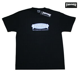 THRASHER Tシャツ Oval MAG TEE BLK TH91135 ブラック 【 2019 メンズ / スラッシャー Tシャツ / スケーター / ストリート / サーフ / スケート / スラッシャー 半袖 / レゲエ / メール便可 / あす楽 】