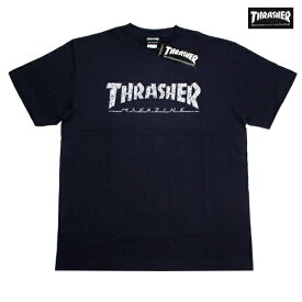 THRASHER Tシャツ ALLOVER HOMETOWN TEE NVY TH91113 ネイビー 【 2019 メンズ / スラッシャー Tシャツ ロゴ / スケーター / ストリート / サーフ / スケート / スラッシャー 半袖 / レゲエ / メール便可 / あす楽 】