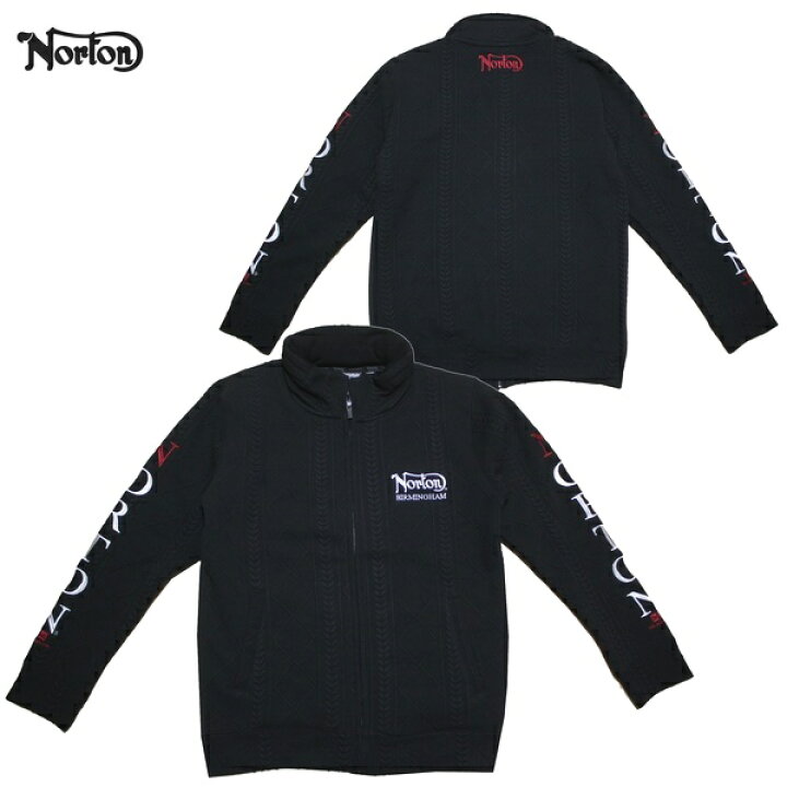 楽天市場】Norton ニットジャケット 裏ボア×ジャガードケーブル柄 