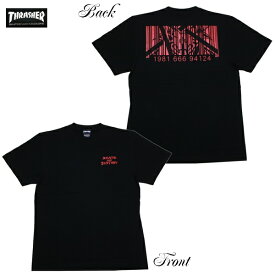 THRASHER Tシャツ GOAT CODE TH91224 BLK ブラック 【 2020 メンズ Tシャツ / スラッシャー Tシャツ / スケーター / ストリート / サーフ / スケート / スラッシャー 半袖 / レゲエ / メール便可 / あす楽 】