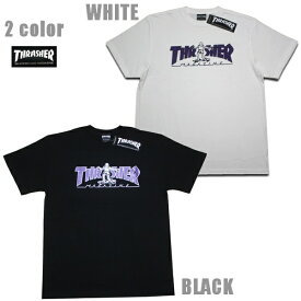 THRASHER Tシャツ GONZ HOMETOWN S/S TEE TH91245 ホワイト ブラック 【 2020 メンズ Tシャツ / スラッシャー Tシャツ / スケーター / ストリート / サーフ / スケート / スラッシャー 半袖 / レゲエ / メール便可 / あす楽 】