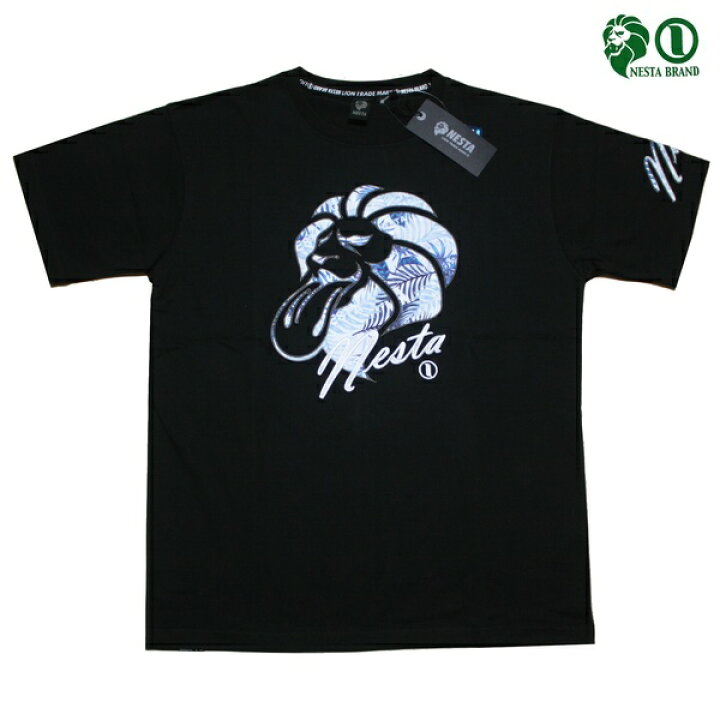 楽天市場】NESTA Tシャツ DRY スパンフライス柄ロゴTee BLK 202NB1004 