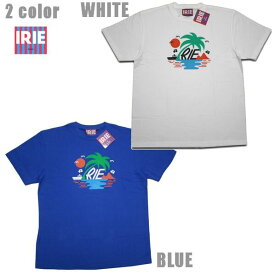 IRIE Tシャツ THE ISLAND TEE IRSS20047 ホワイト ブルー 【 2020 アイリー lrie Life / レゲエ / メンズ ファッション / アイリー Tシャツ / レゲエ / ストリート / B系 / スケーター / アイリーライフ / サーフ / メール便可 / あす楽 】