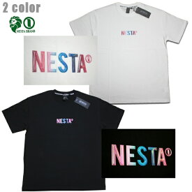 NESTA Tシャツ 3DグラデロゴTee 212NB1005 ホワイト ブラック 白 黒 【 2021 メンズ Tシャツ / ネスタ 半袖 / 立体ロゴ / レゲエ / B系 / スケーター / ネスタブランド / NESTABRAND / メール便可 / あす楽 】